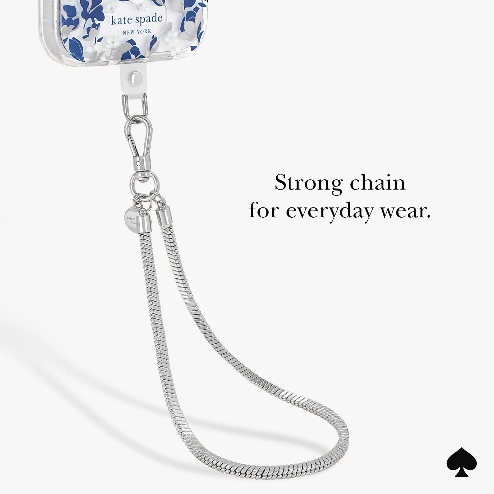 kate spade new york Heart of Silver Phone Charm