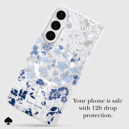kate spade new york Flowerbed Blue with Magnet - Galaxy S26