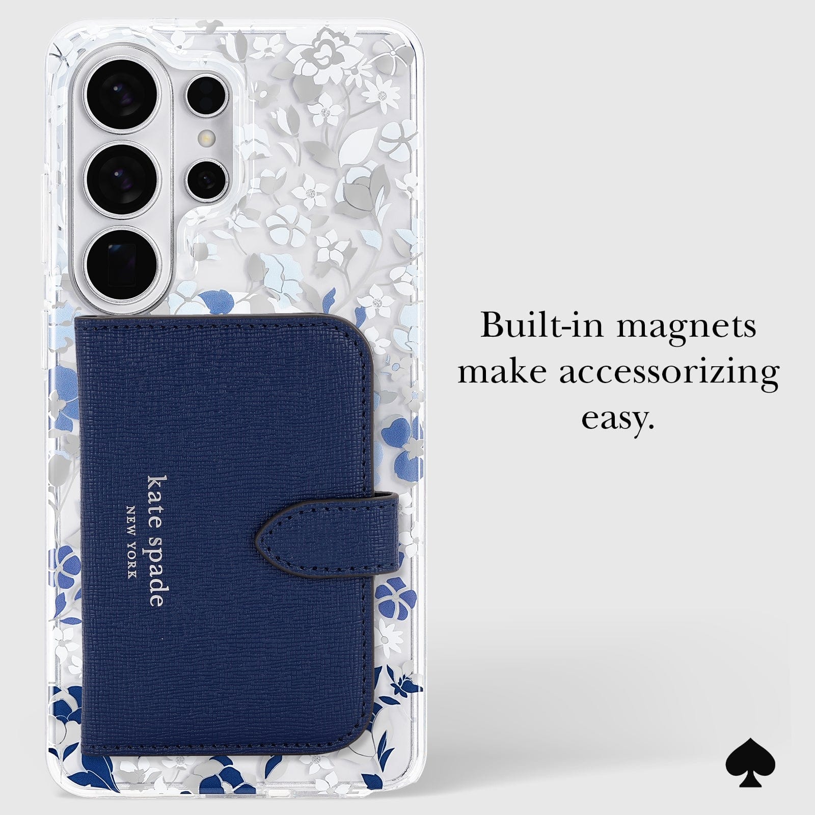 kate spade new york Flowerbed Blue with Magnet - Galaxy S26 Ultra