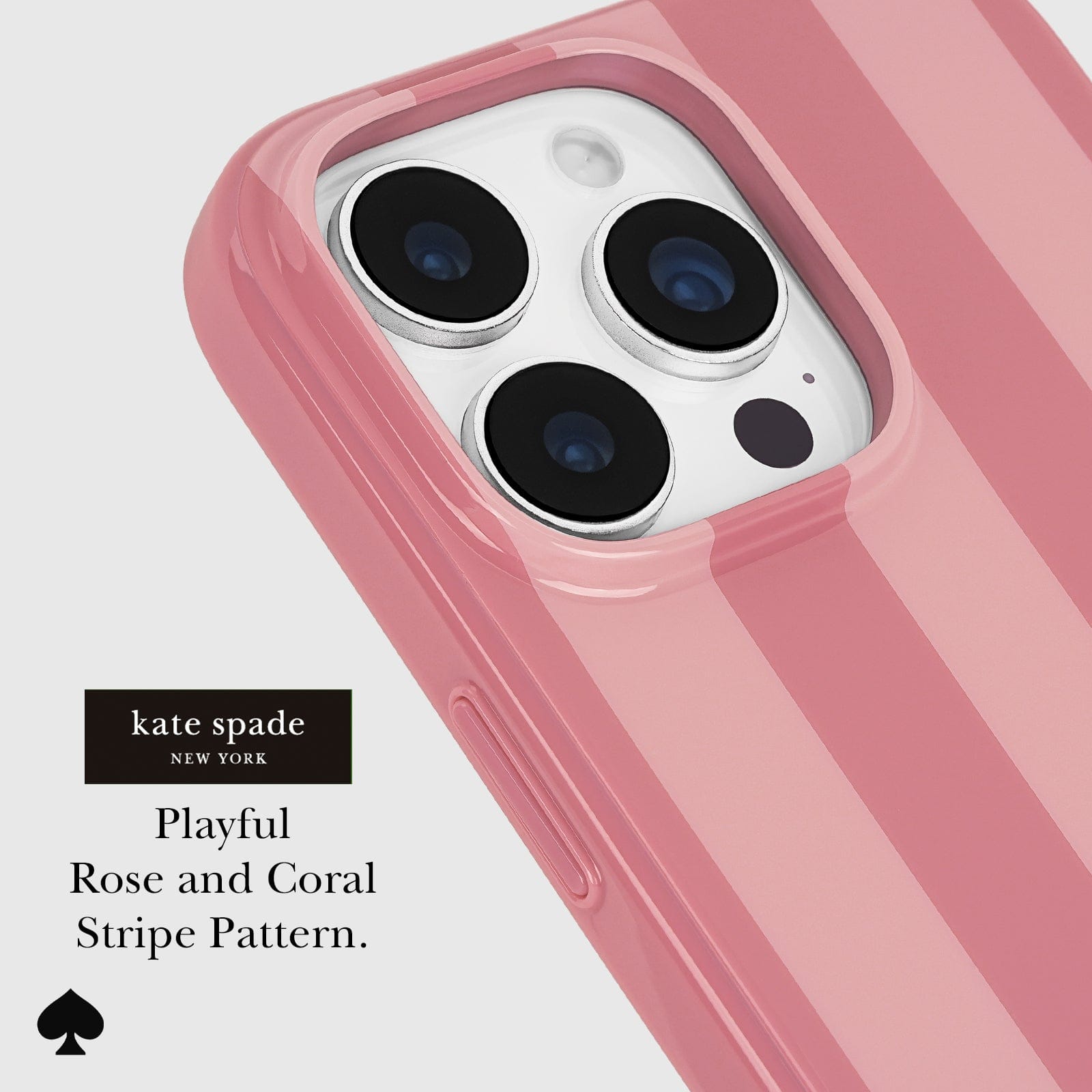 kate spade new york Stripe Rose Coral MagSafe - iPhone 16 Pro Max