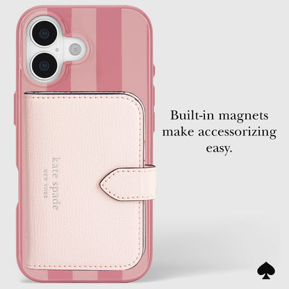 kate spade new york Stripe Rose Coral MagSafe - iPhone 17
