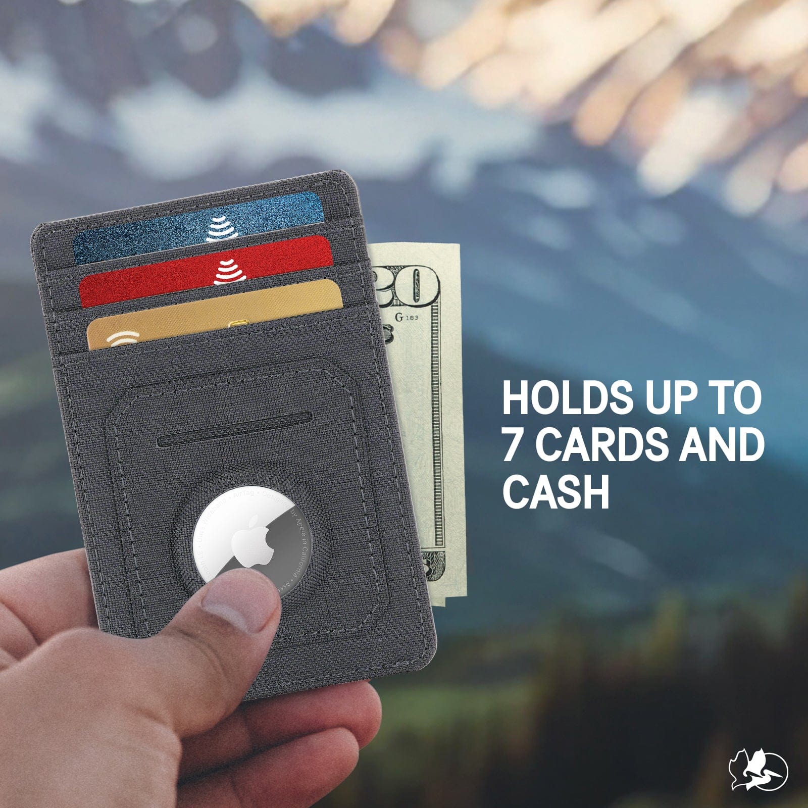 Pelican Charcoal Aegis AirTag RFID Wallet