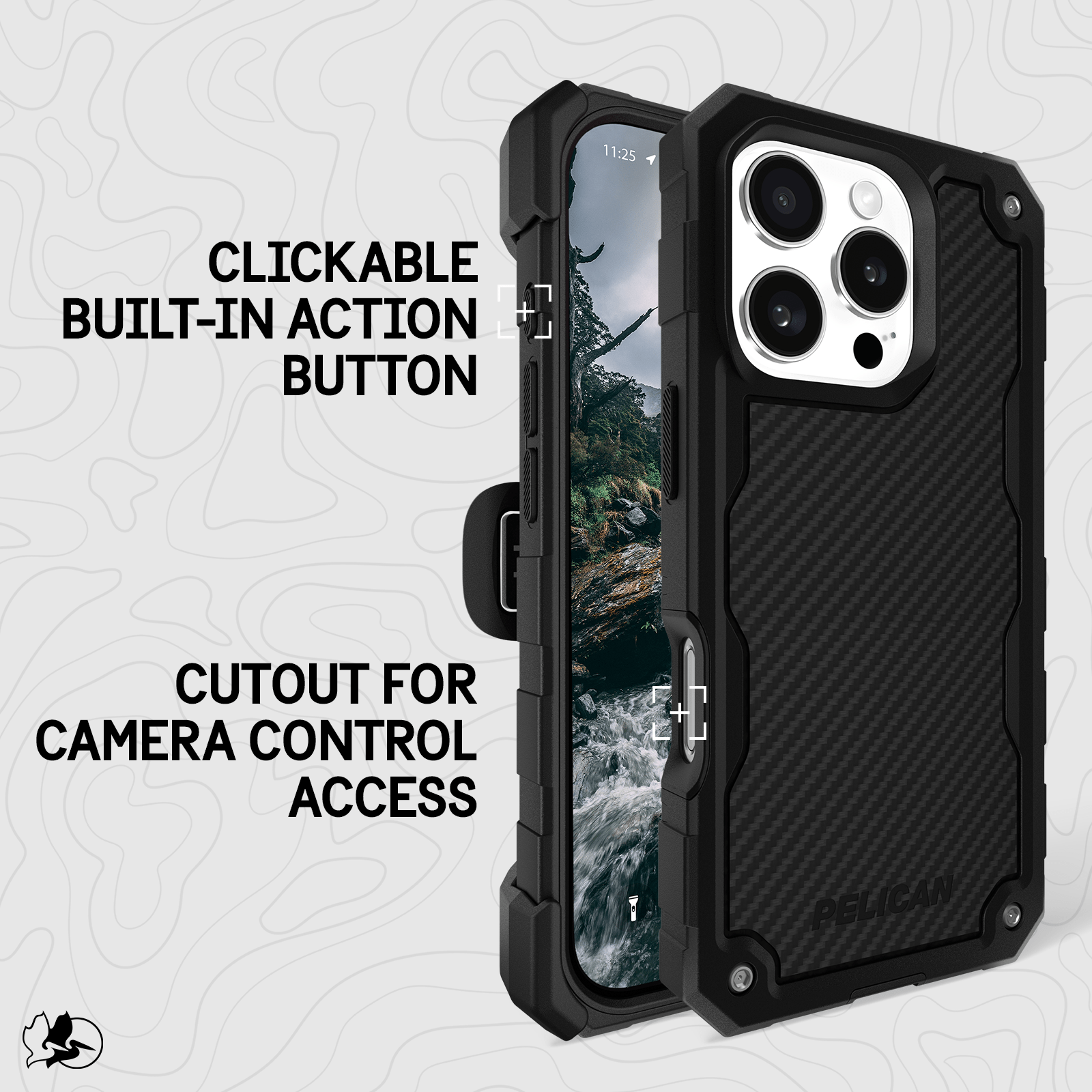 Pelican Shield Carbon Fiber MagSafe - iPhone 16 Pro