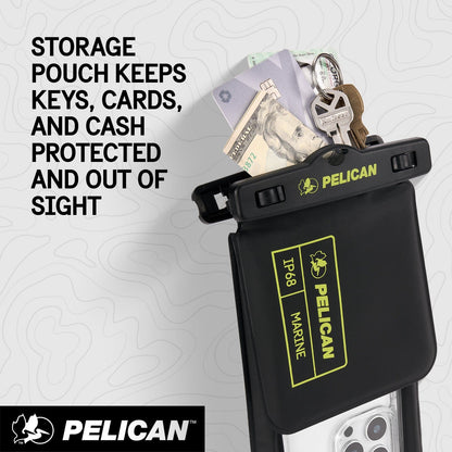 Pelican Marine Waterproof Floating Phone Pouch with Storage Pocket