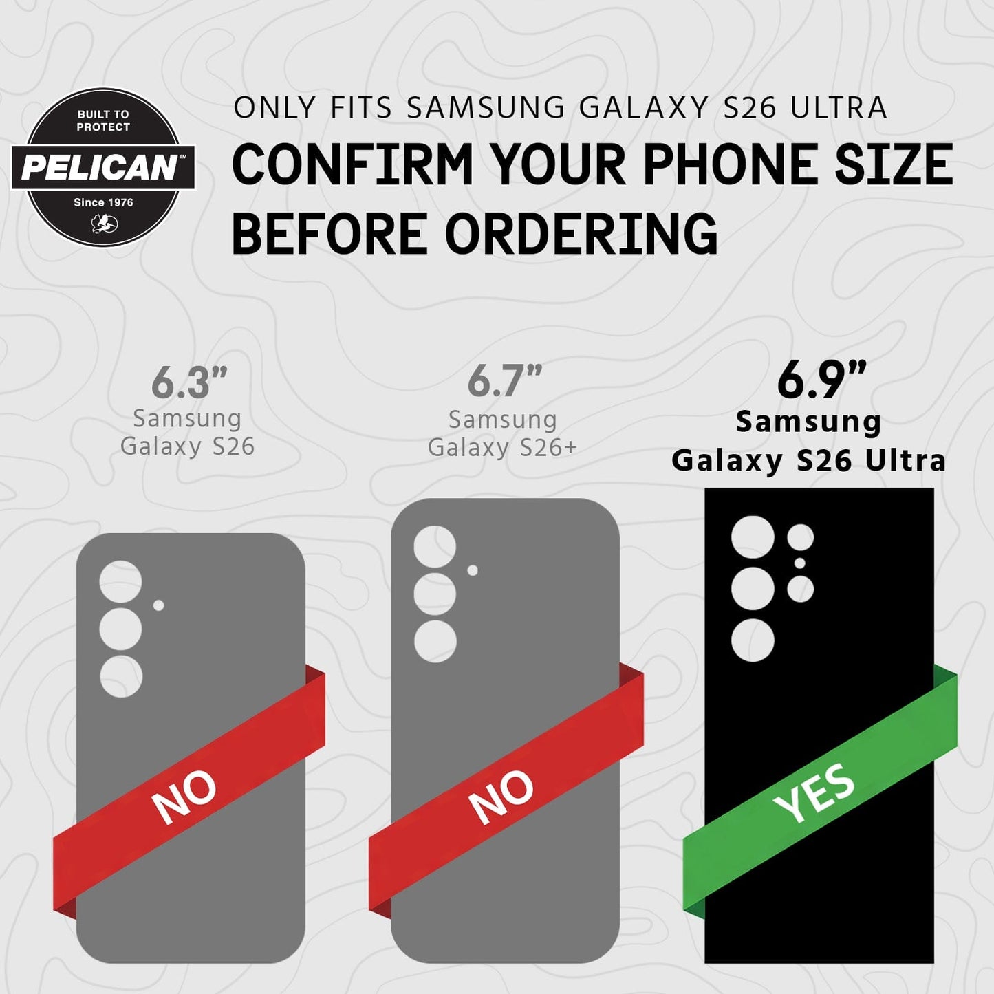 Pelican Voyager Clear/Black with Holster and Magnet - Galaxy S26 Ultra