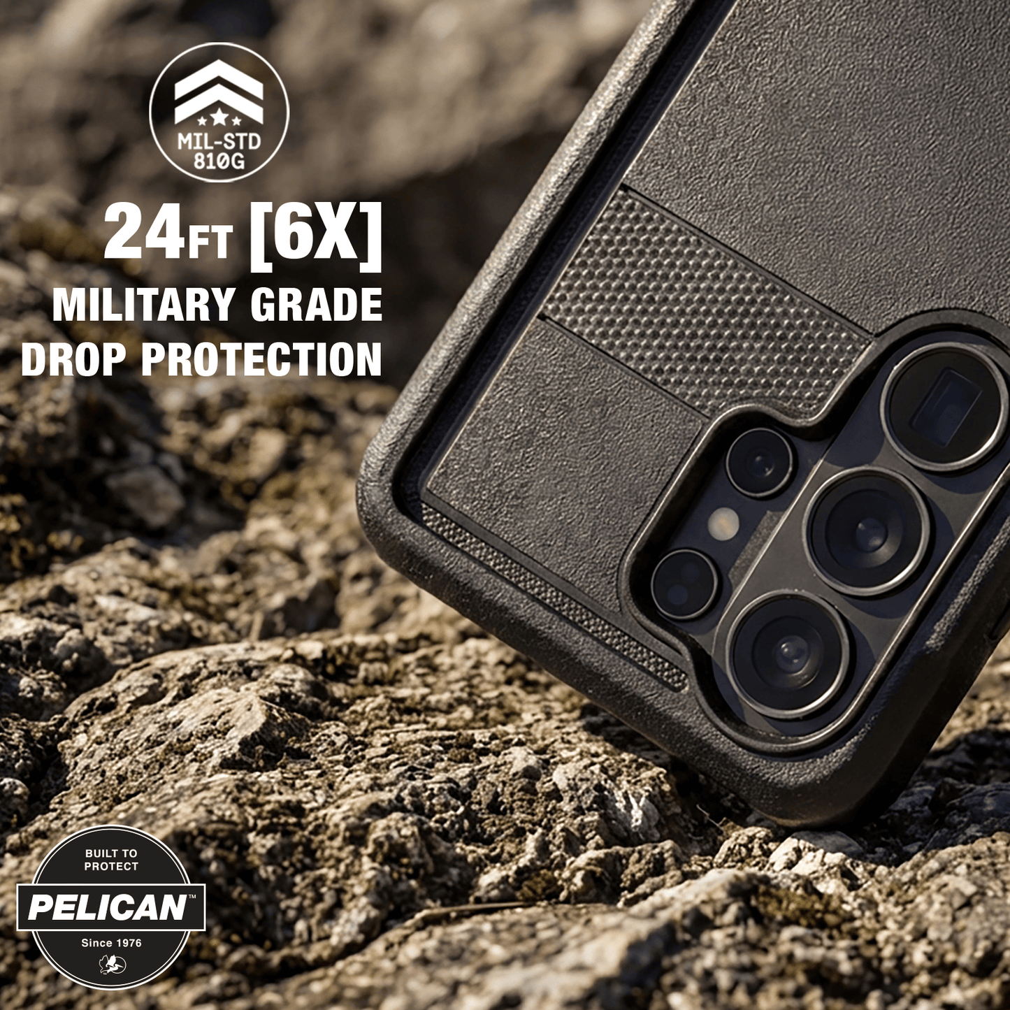 Pelican Voyager Black with Holster and Magnet - Galaxy S26 Ultra
