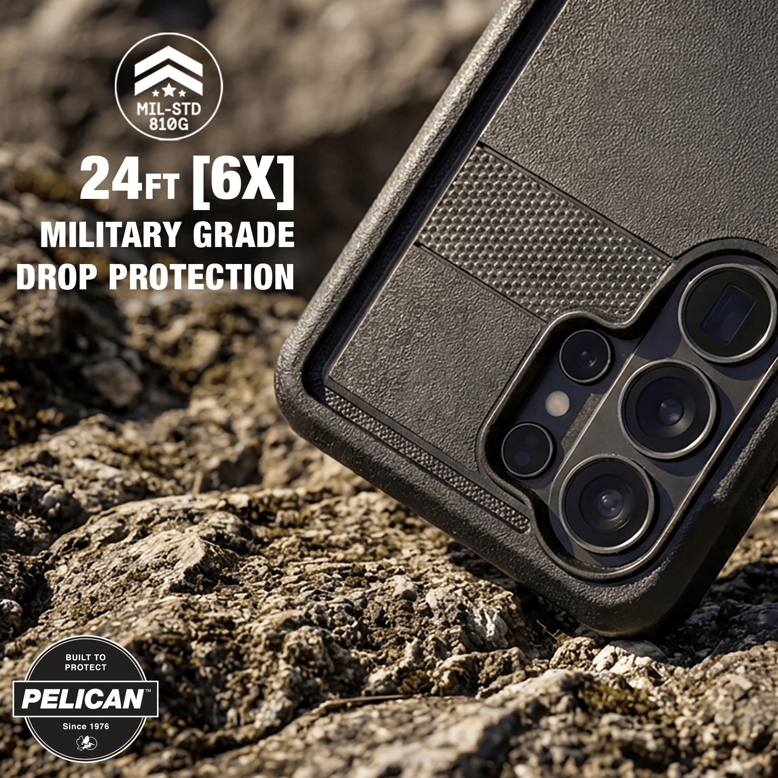 Pelican Voyager Black with Holster and Magnet - Galaxy S26 Ultra