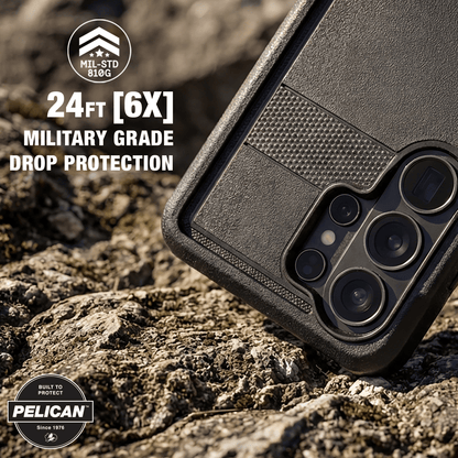 Pelican Voyager Black with Holster and Magnet - Galaxy S26 Ultra