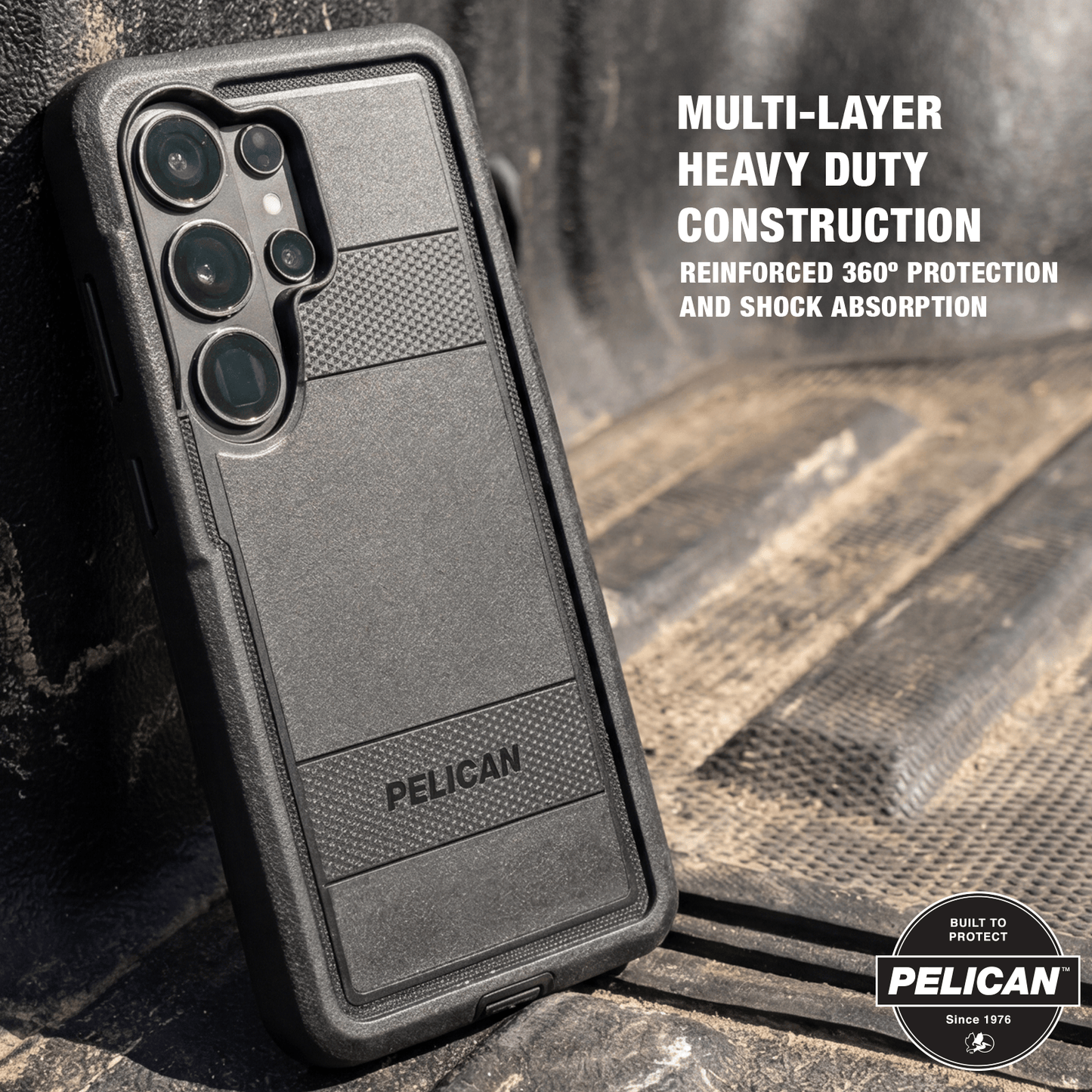 Pelican Voyager Black with Holster and Magnet - Galaxy S26 Ultra