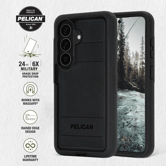 Pelican Voyager Black with Holster and Magnet - Galaxy S26