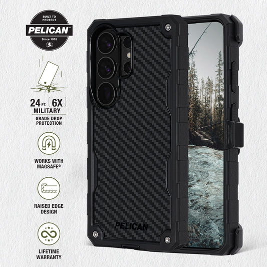 Pelican Shield Carbon with Holster and Magnet - Galaxy S26 Ultra