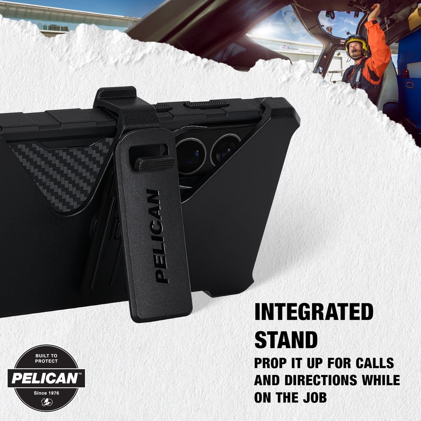 Pelican Shield Carbon with Holster and Magnet - Galaxy S26 Ultra