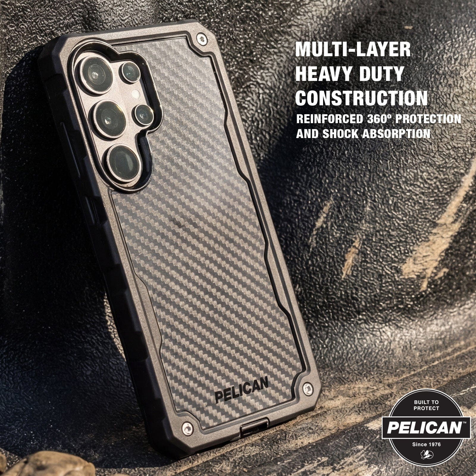 Pelican Shield Carbon with Holster and Magnet - Galaxy S26 Ultra