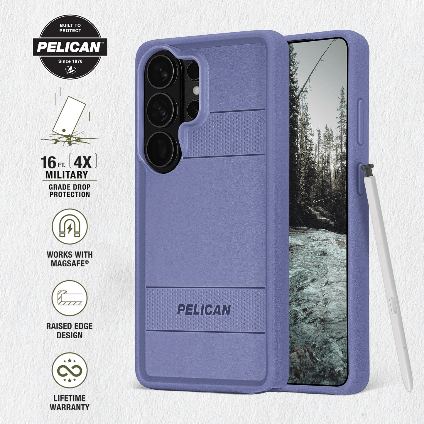 Pelican Protector Purple with Magnet - Galaxy S26 Ultra