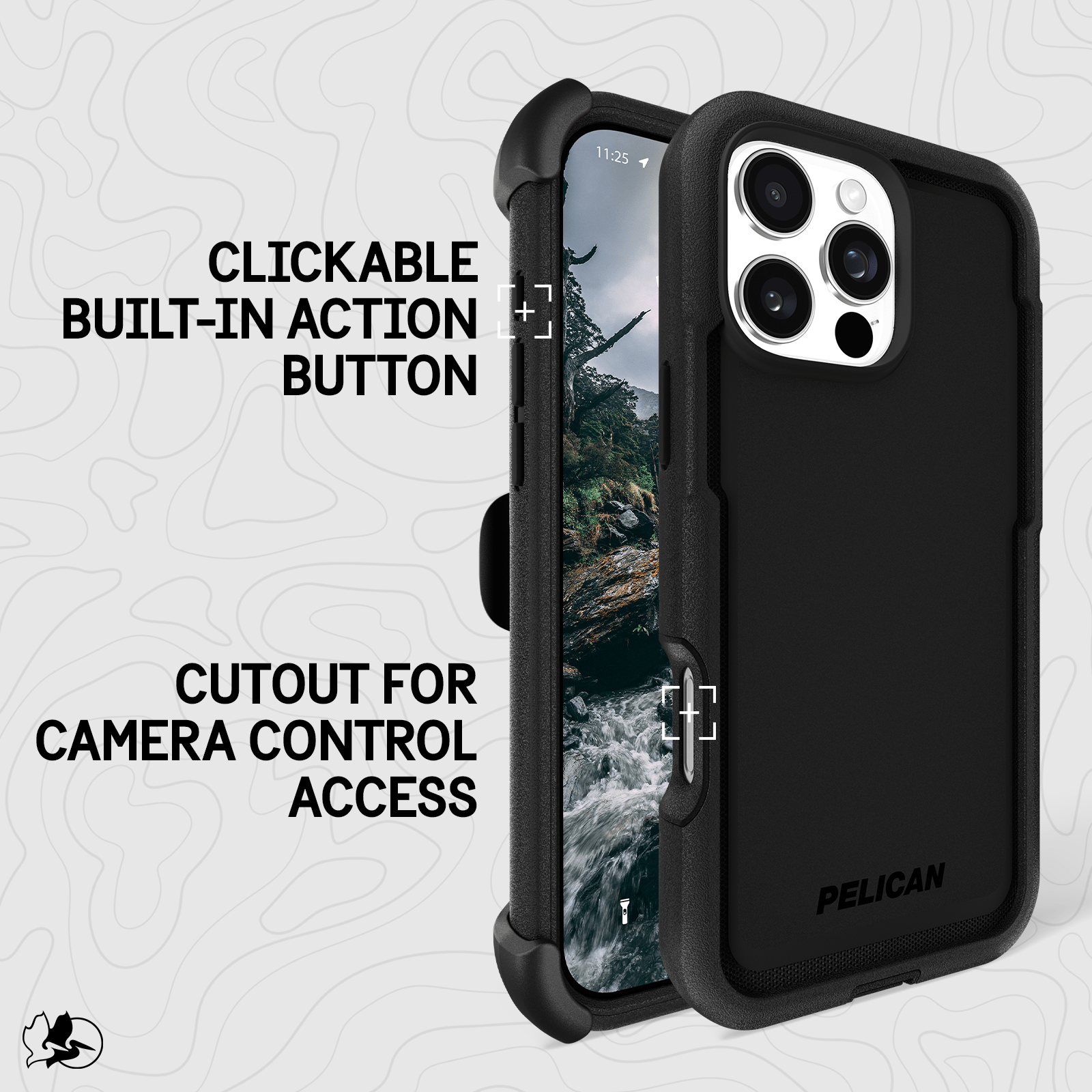 Pelican Voyager Black MagSafe - iPhone 16 Pro Max