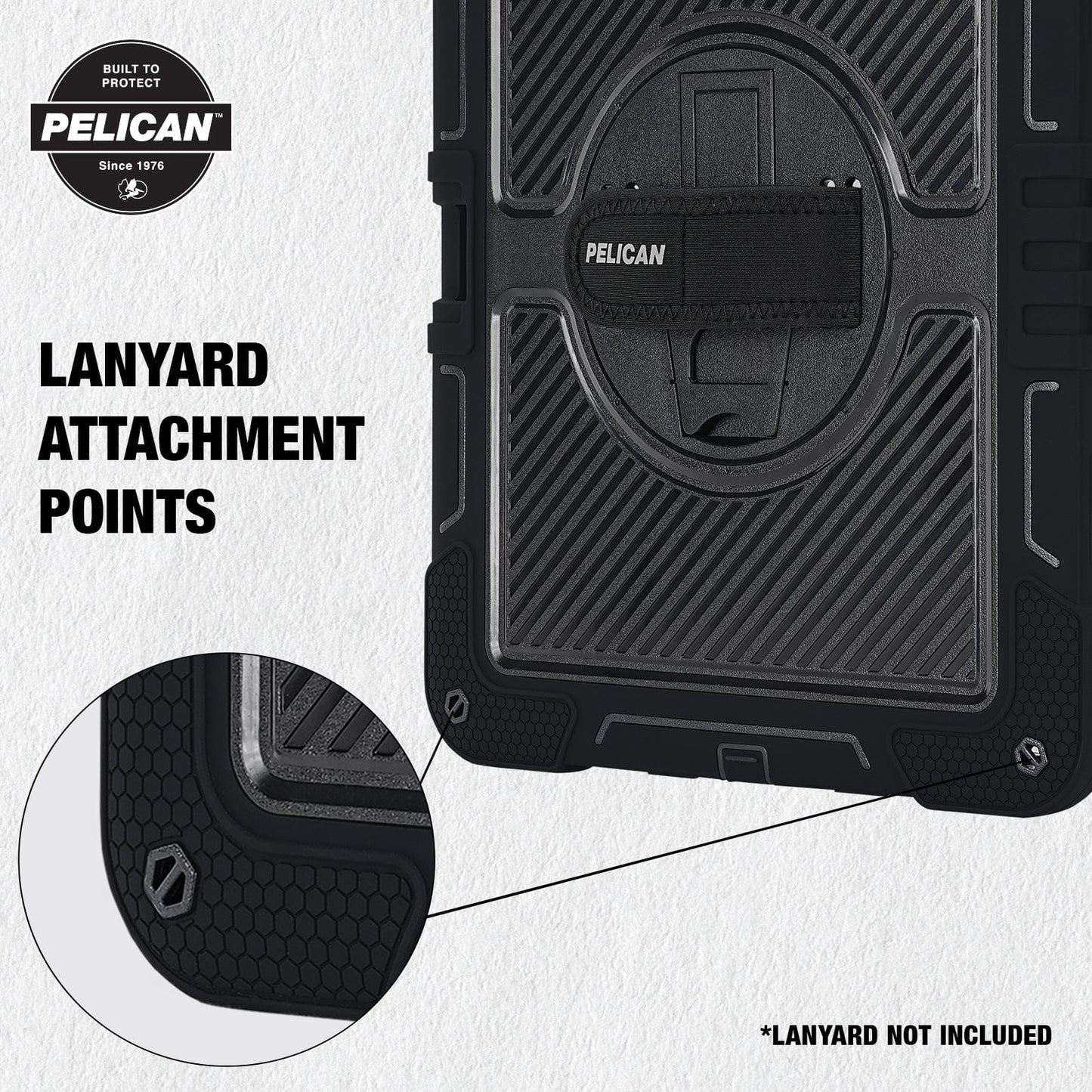 Pelican Voyager Black with Stand  - iPad Pro 11" (M5/M4)