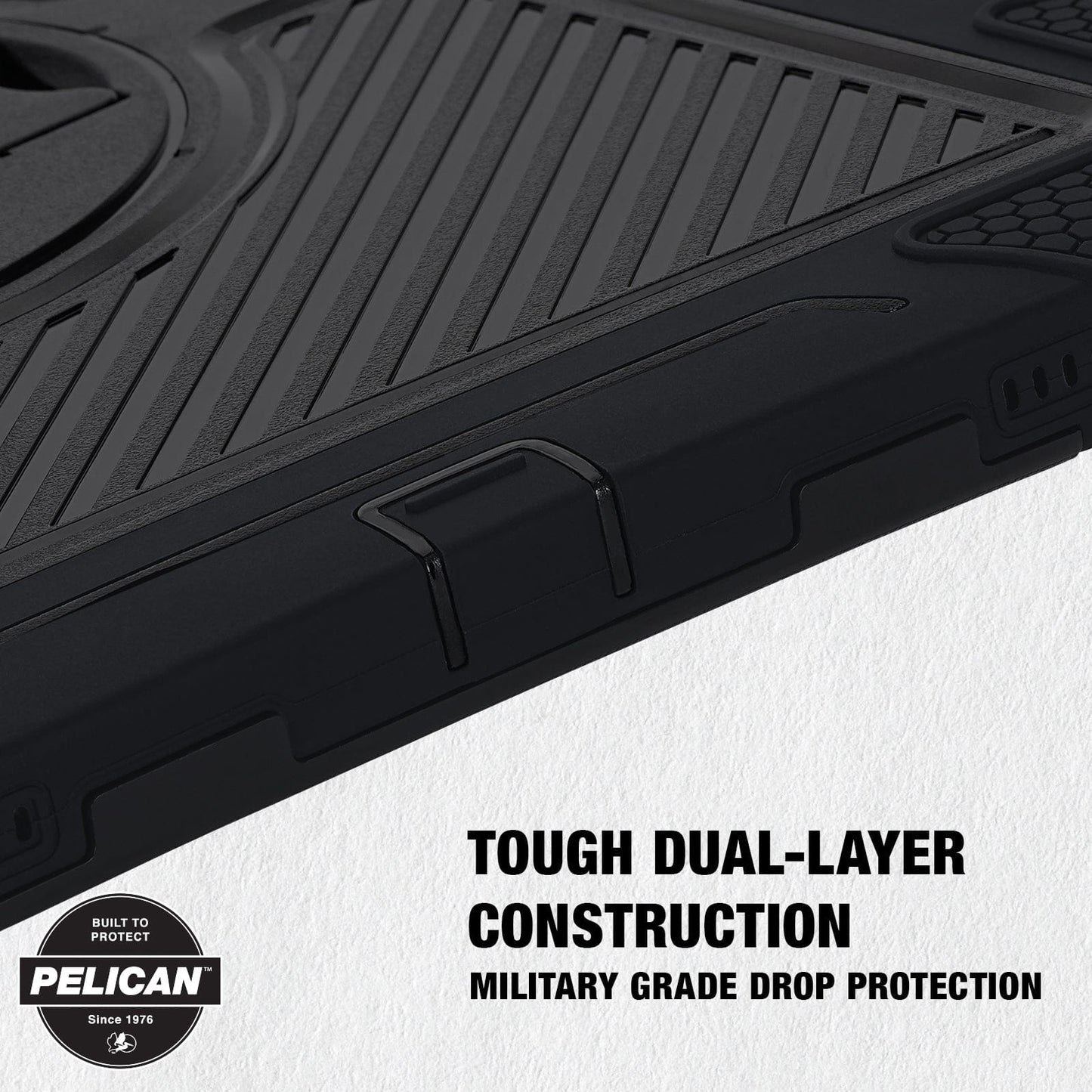 Pelican Voyager Black with Stand  - iPad Pro 13" (M5/M4)