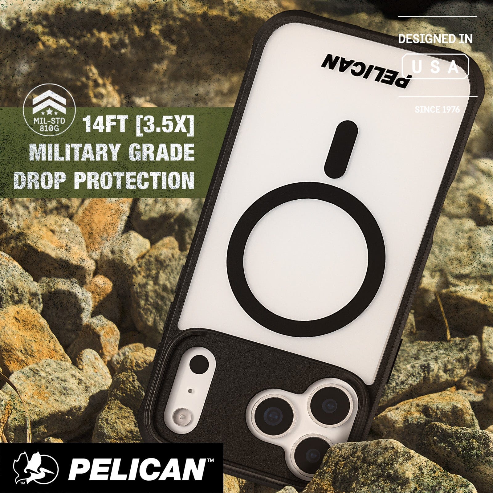 Pelican Ranger Frosted Clear MagSafe - iPhone 17 Pro Max