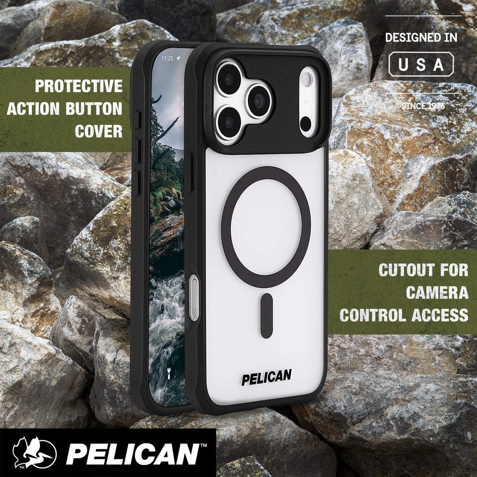 Pelican Ranger Frosted Clear MagSafe - iPhone 17 Pro Max
