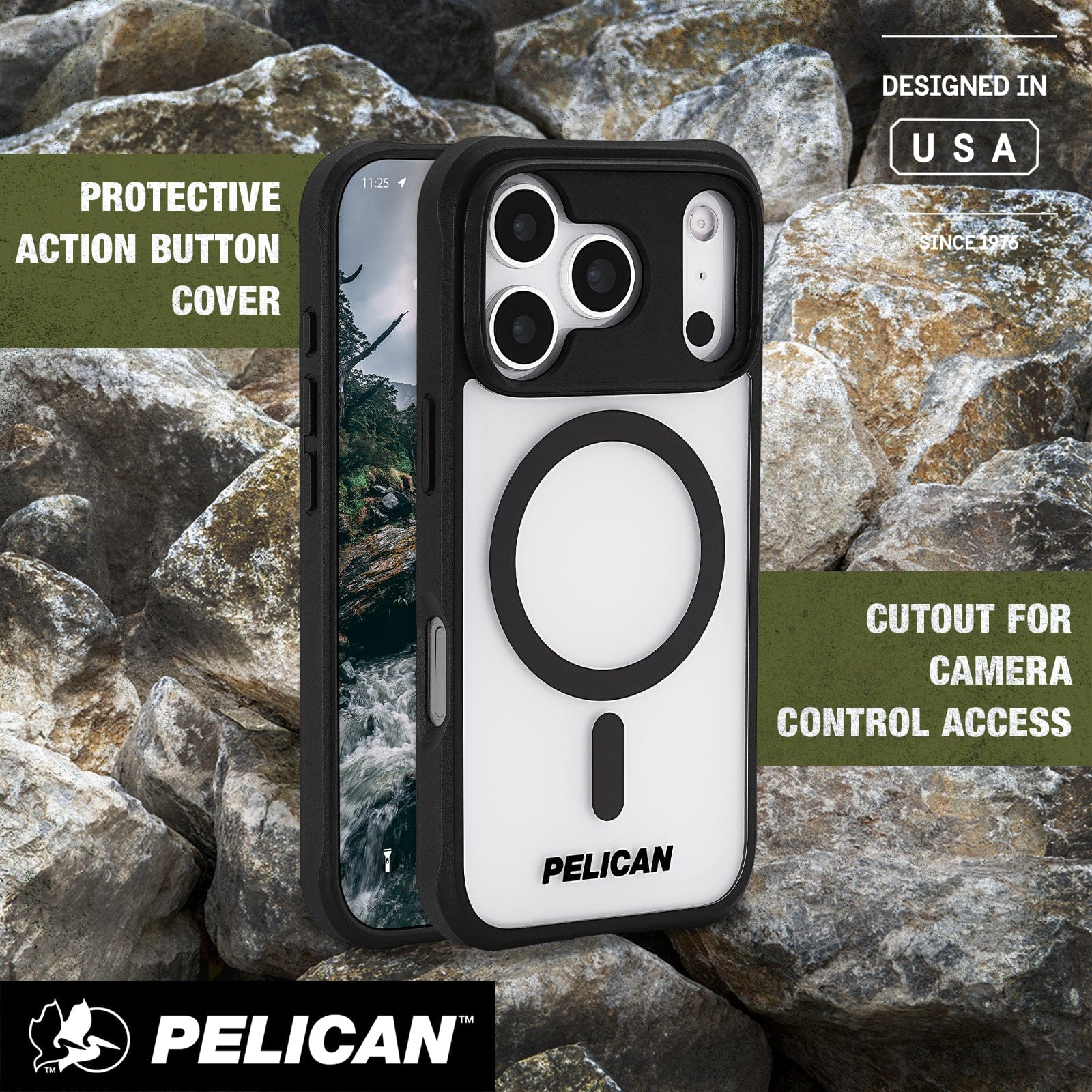 Pelican Ranger Frosted Clear MagSafe - iPhone 17 Pro